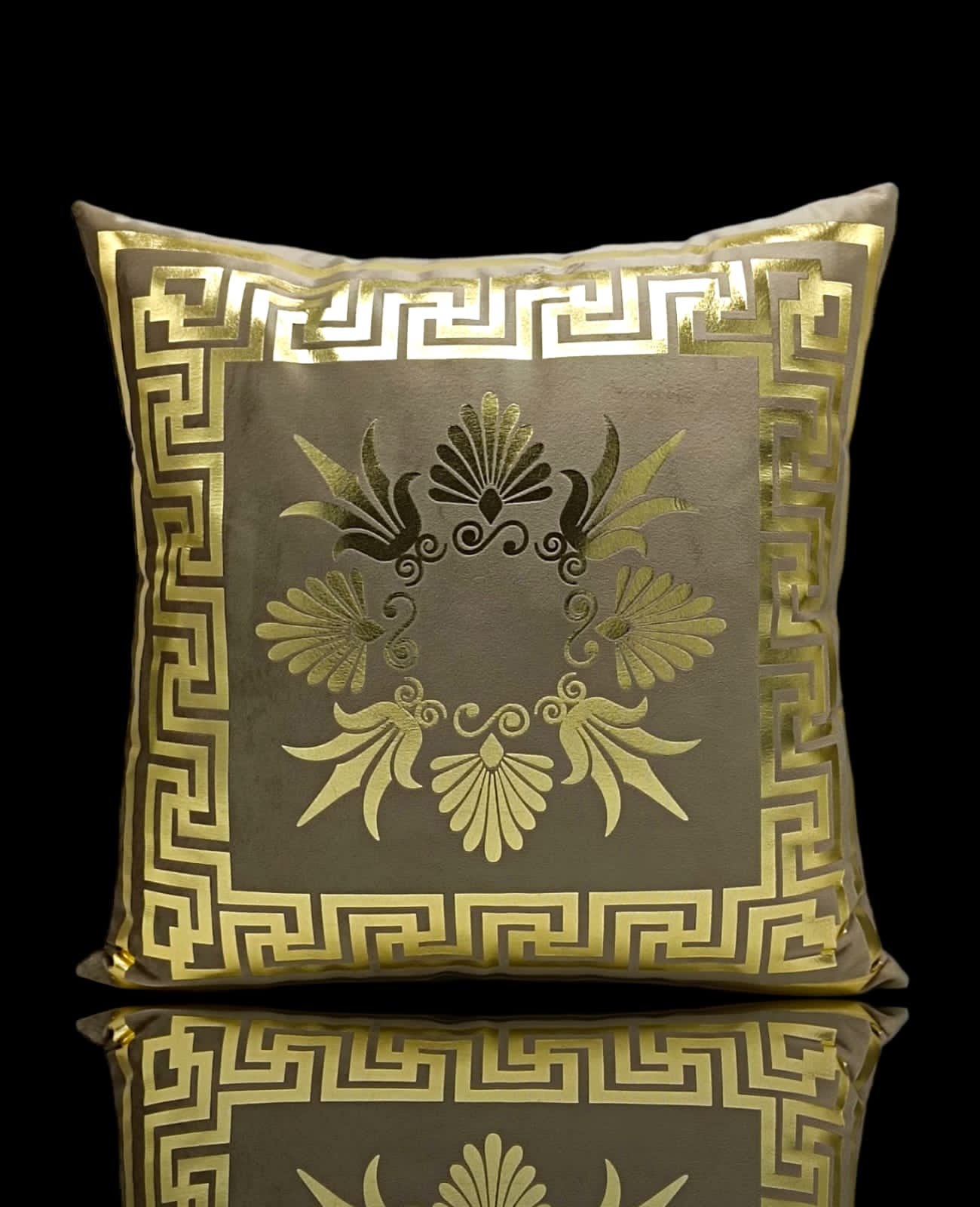 Baige Dark Skin Golden Foil Cushions Covers