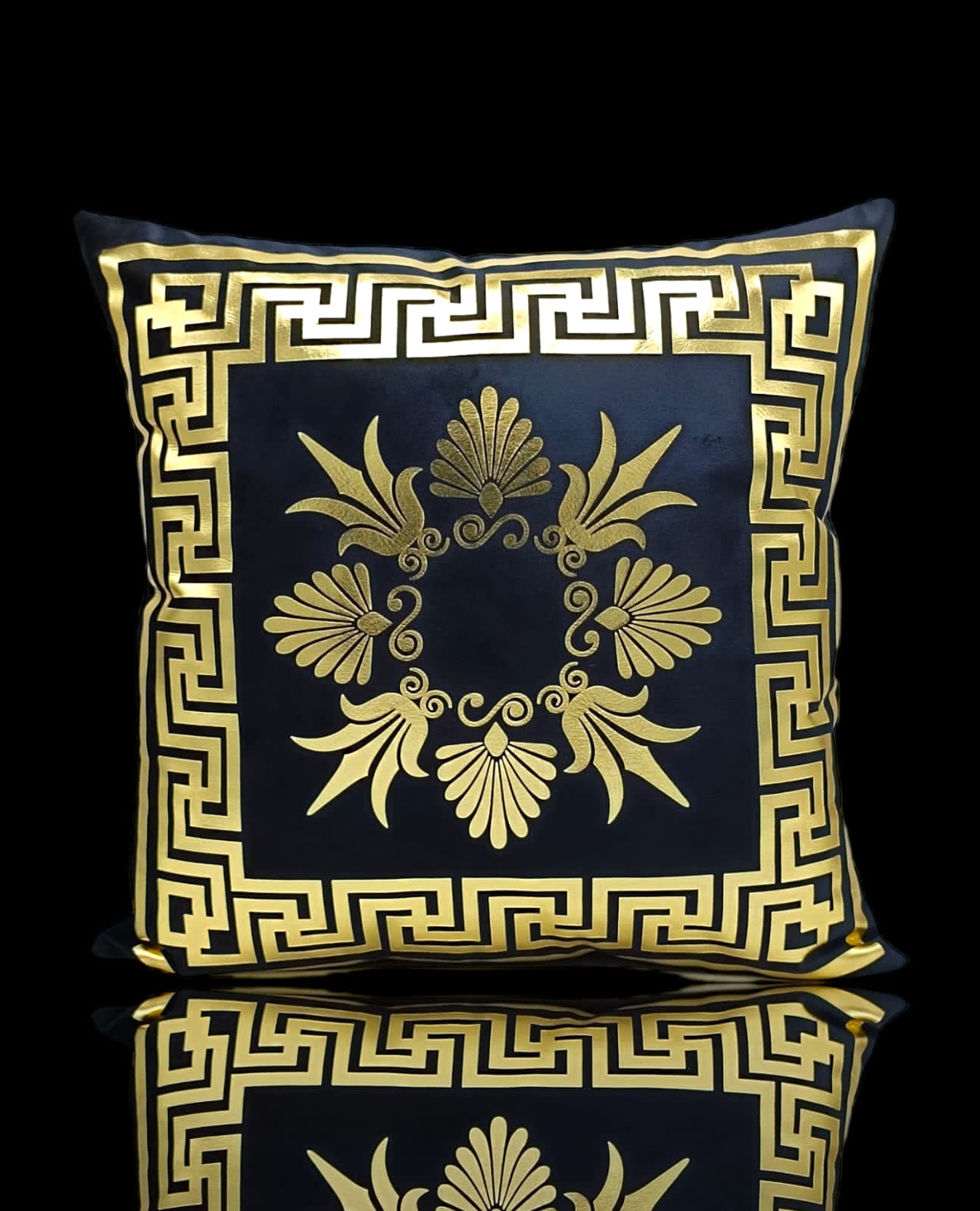 Black Golden Foil Cushions Covers