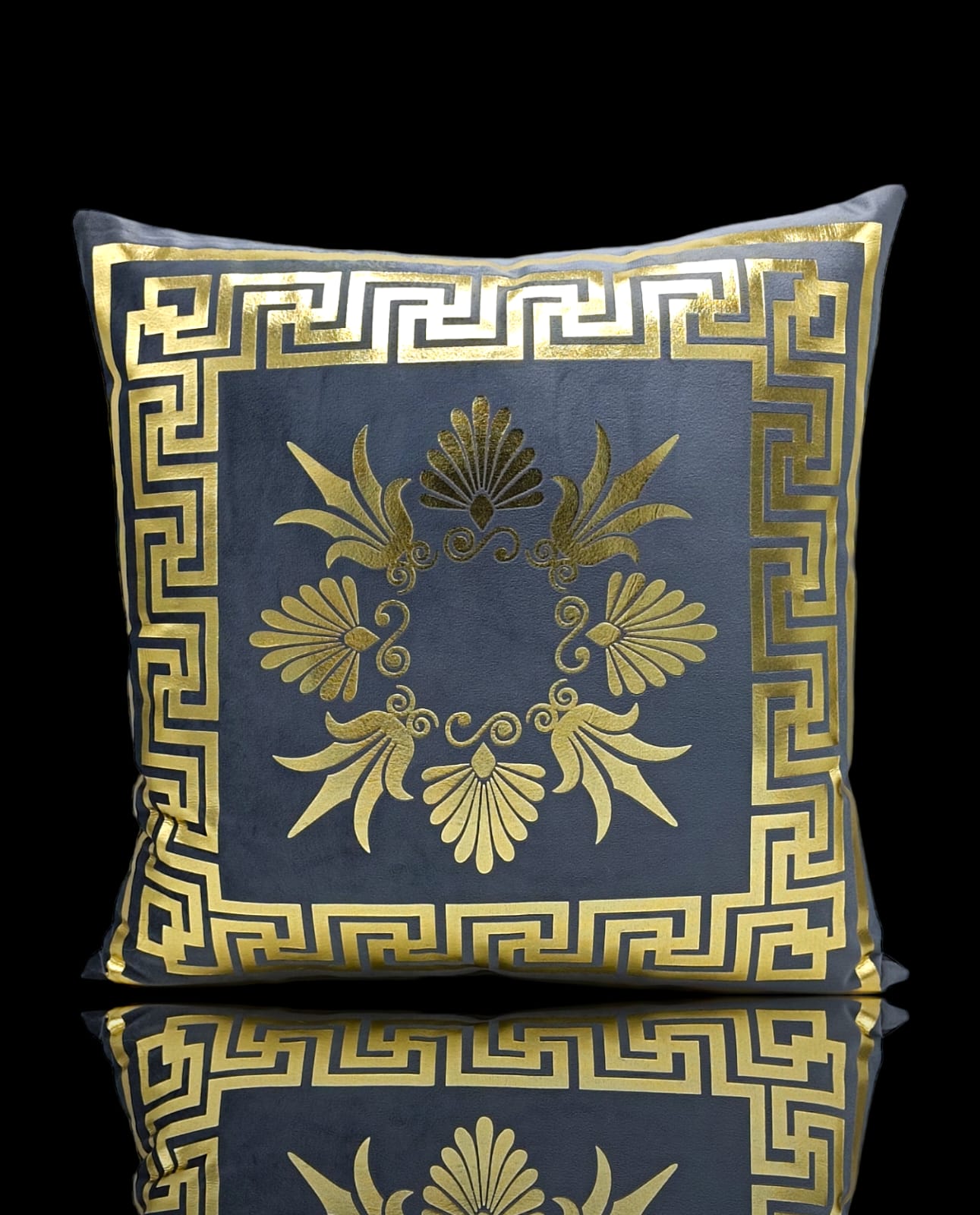 Grey Golden Foil Cushions Covers