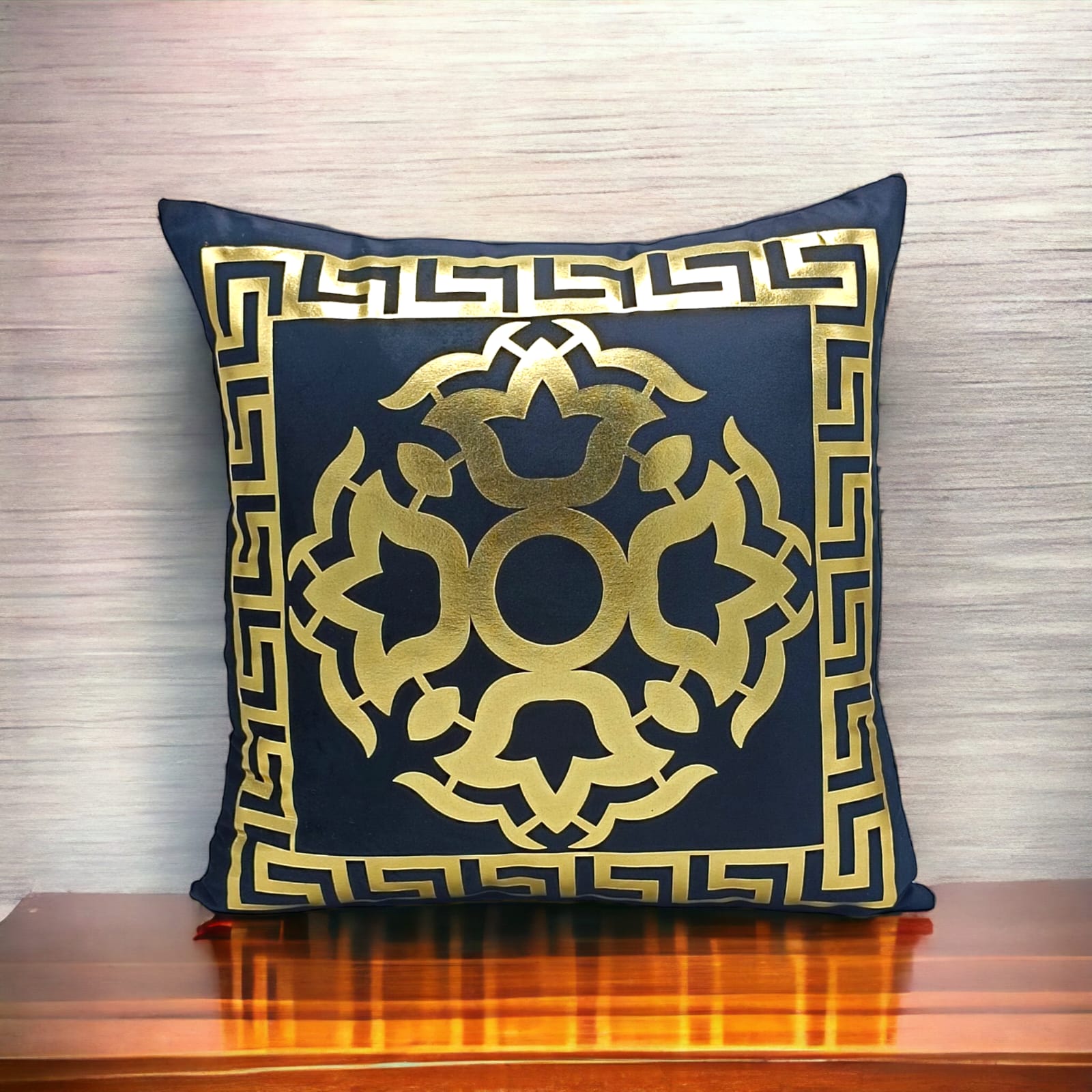 Black Golden Foil Cushions Covers