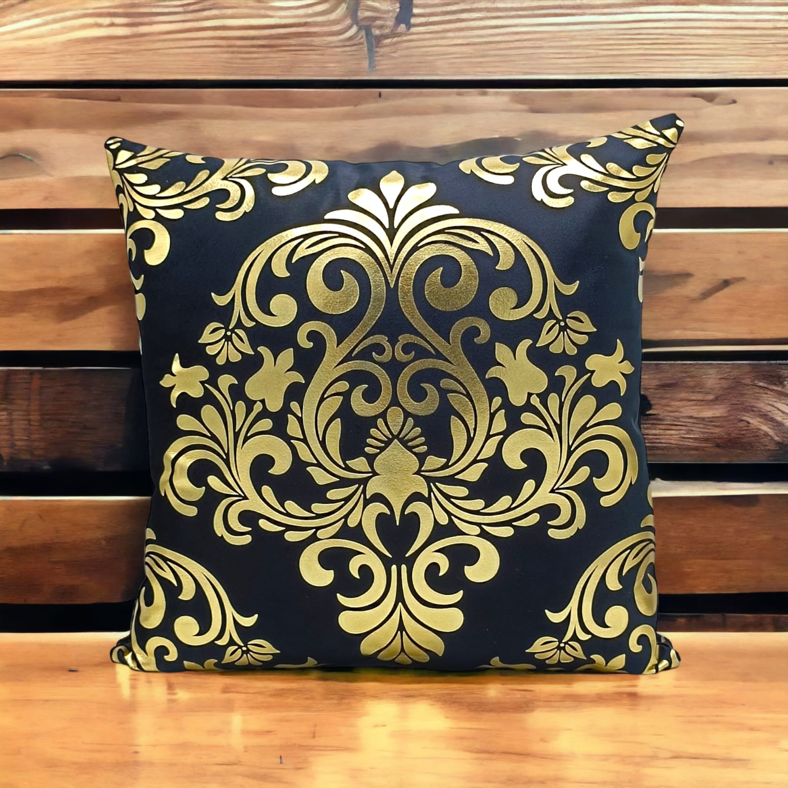 Black Golden Foil Cushions Covers