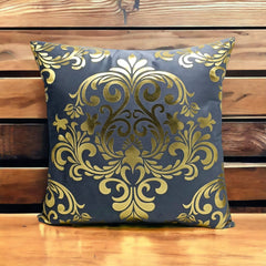 Grey Golden Foil Cushions Covers
