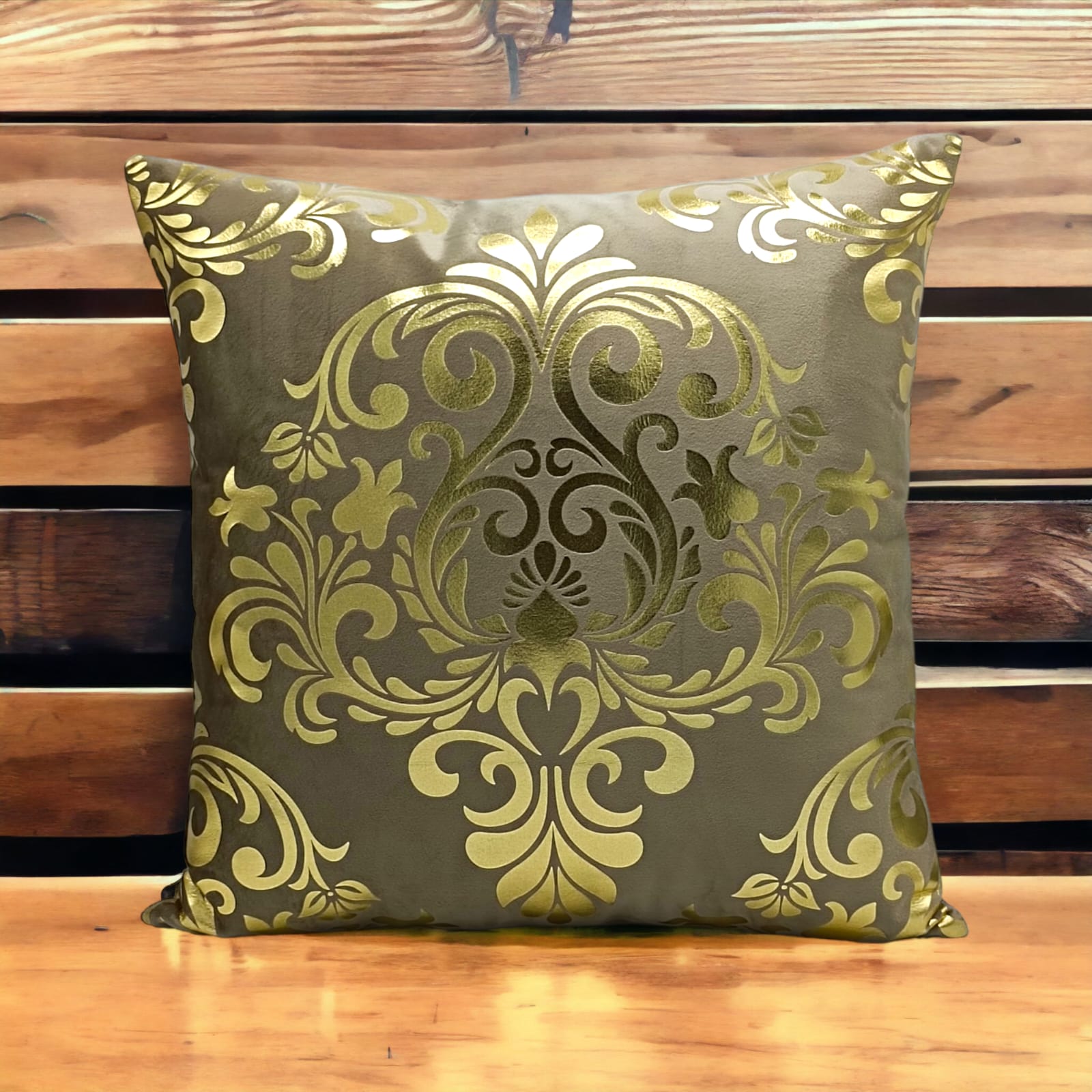 Baige Dark Skin Golden Foil Cushions Covers