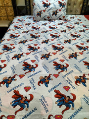 Superman Over All Cotton Bedsheets