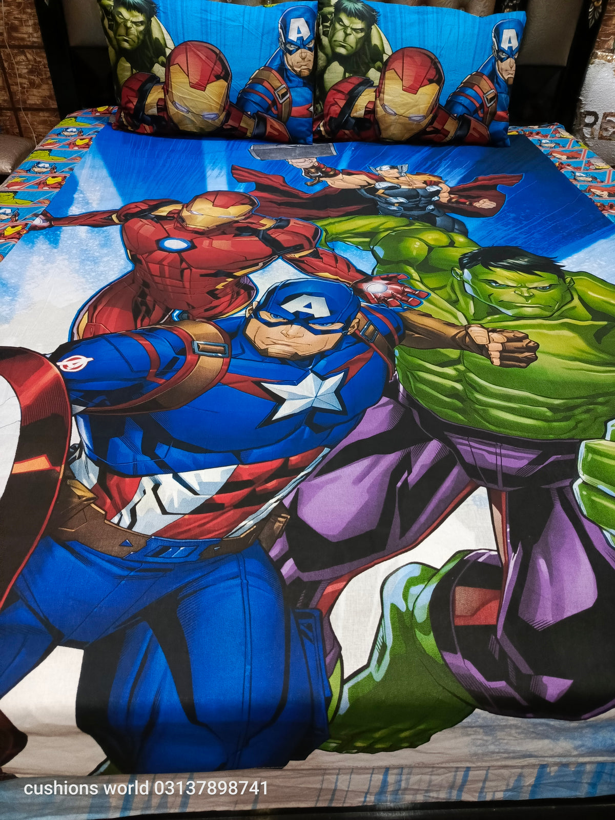 Avengers Hulk Double Bedsheet