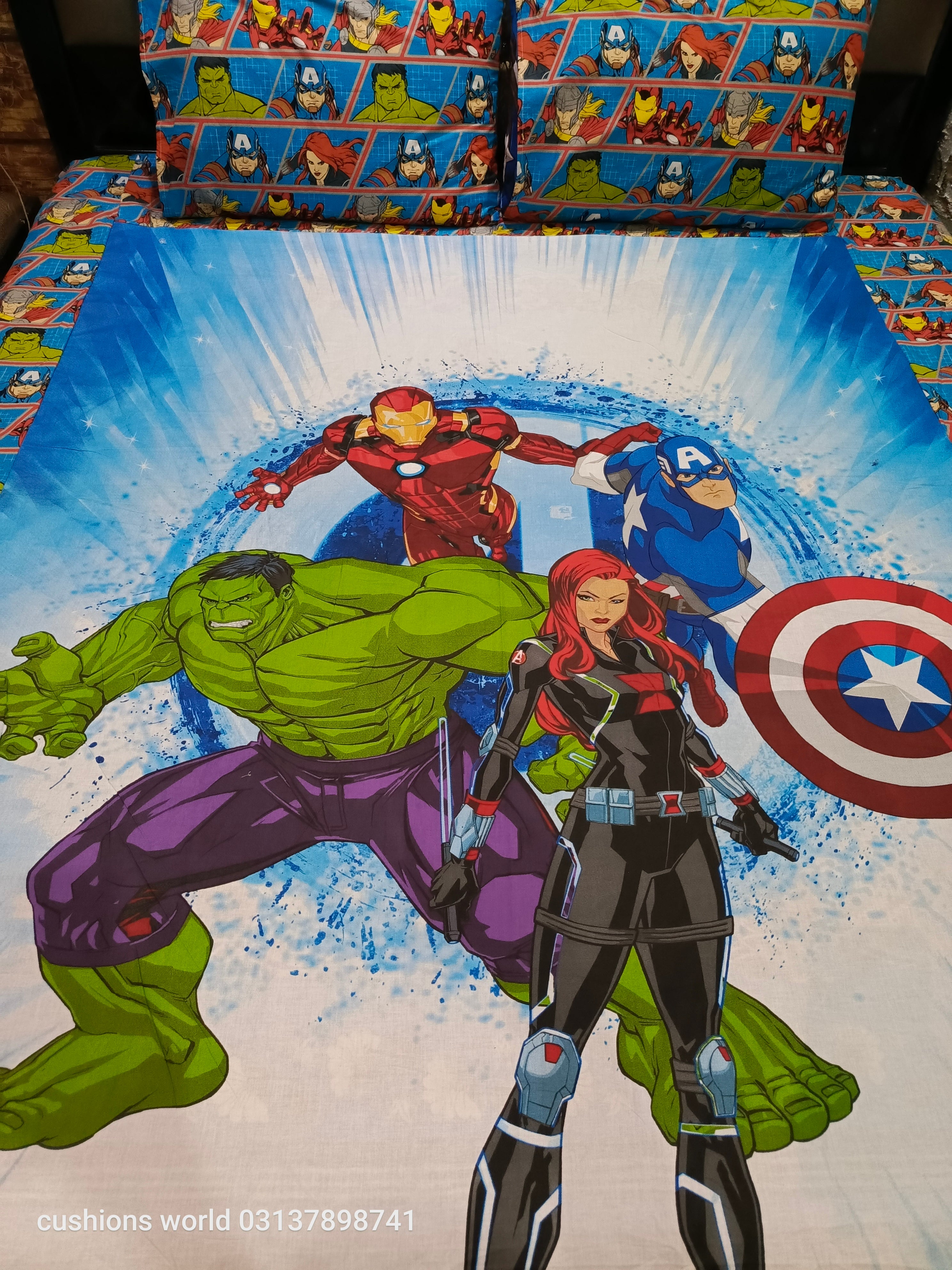 Avengers 4 Pure cotton Bedsheets
