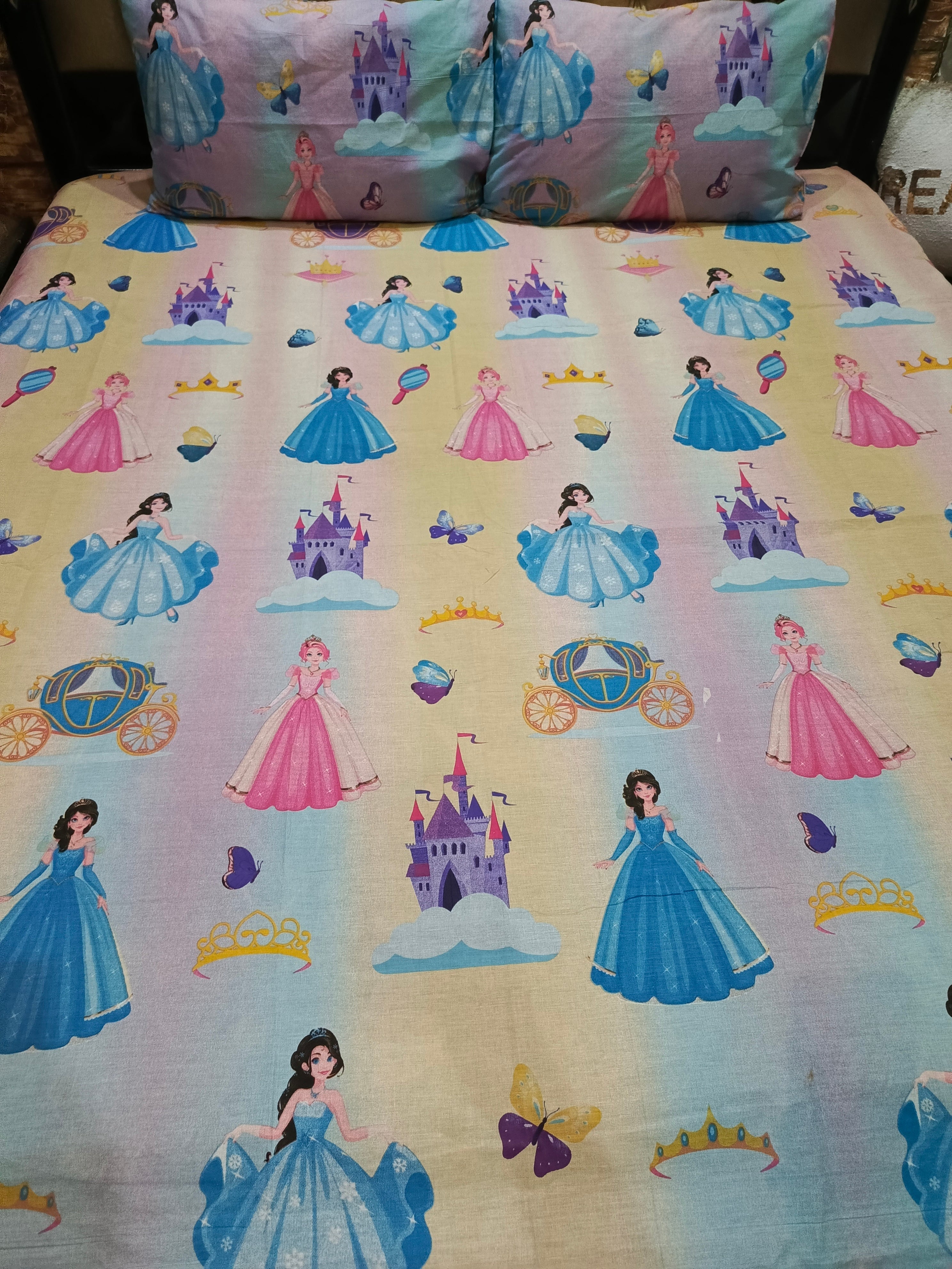 Princess Cartoon Bed Sheet Ds # 032
