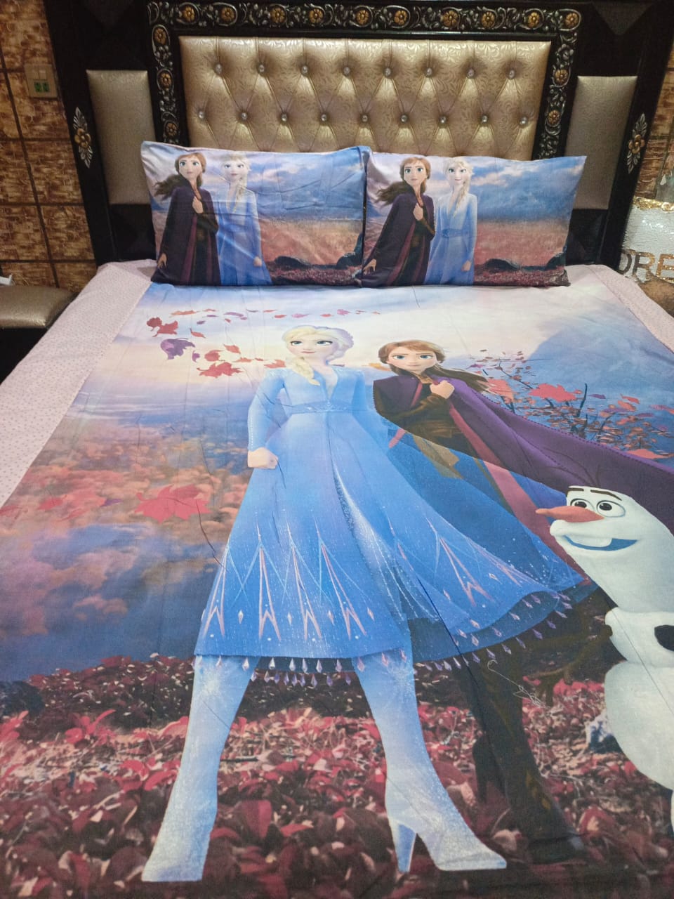 Anna Elsa Double Bedsheet