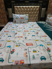 Traffic Roads Bedsheets ET-D155