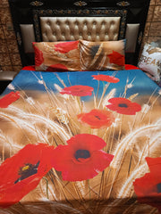 Wheat Flowers Bedsheets Design ET-D01