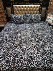 Black Spider Single & king size Bedsheets