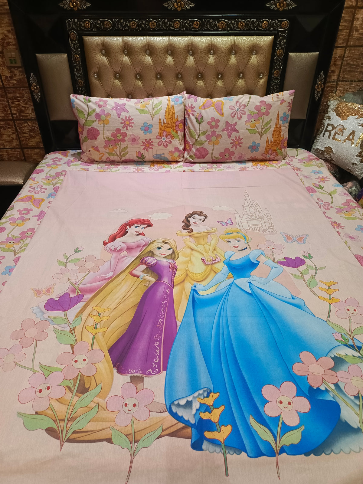 Disney Princess Barbie Double Bedsheet