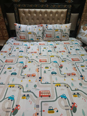 Traffic Roads Bedsheets ET-D155
