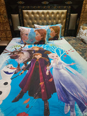 Anna Elsa Fully Theme cotton Bedsheets ET-D137