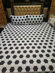 FOOTBALL PRINTED COTTON BEDSHEETS ET-D 136