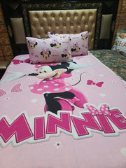 Minnie Pink Cotton Bedsheets ET-D134