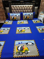Police Cab & Truck Cotton Bedsheets