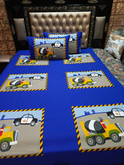 Police Cab & Truck Cotton Bedsheets