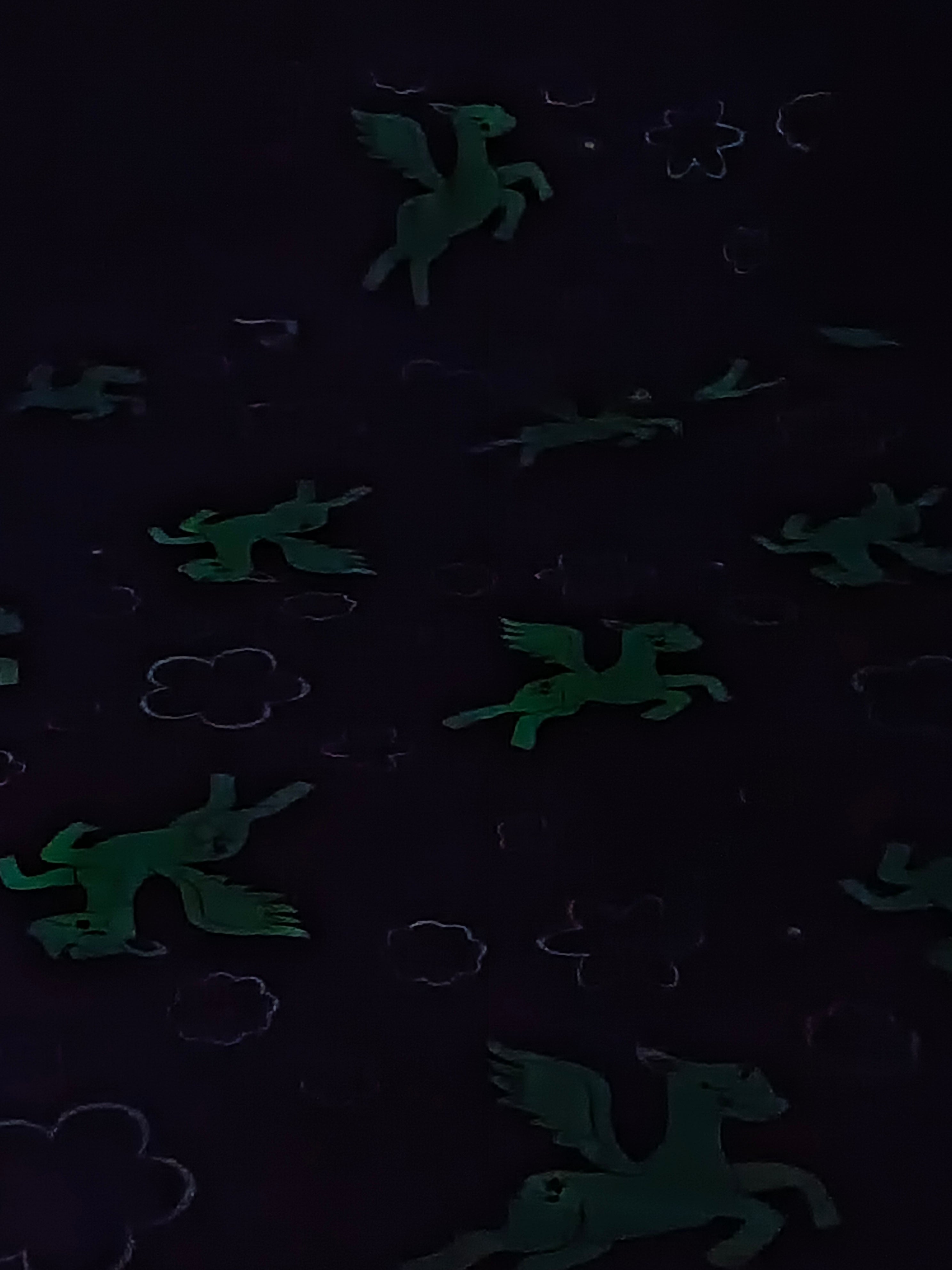 Unicorn Lilac Glow in the Dark Cotton Bedsheets