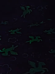 Unicorn Lilac Glow in the Dark Cotton Bedsheets