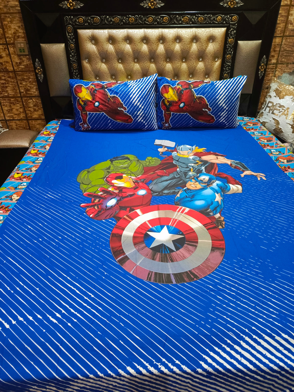 Avengers ironman Double Bedsheet