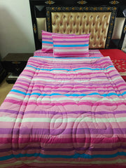 Barbie Stripes Winter Comforter Set