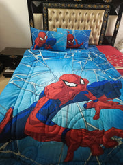 SpiderMan Blue Theme winter Comforter set