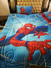 SpiderMan Blue Theme winter Comforter set