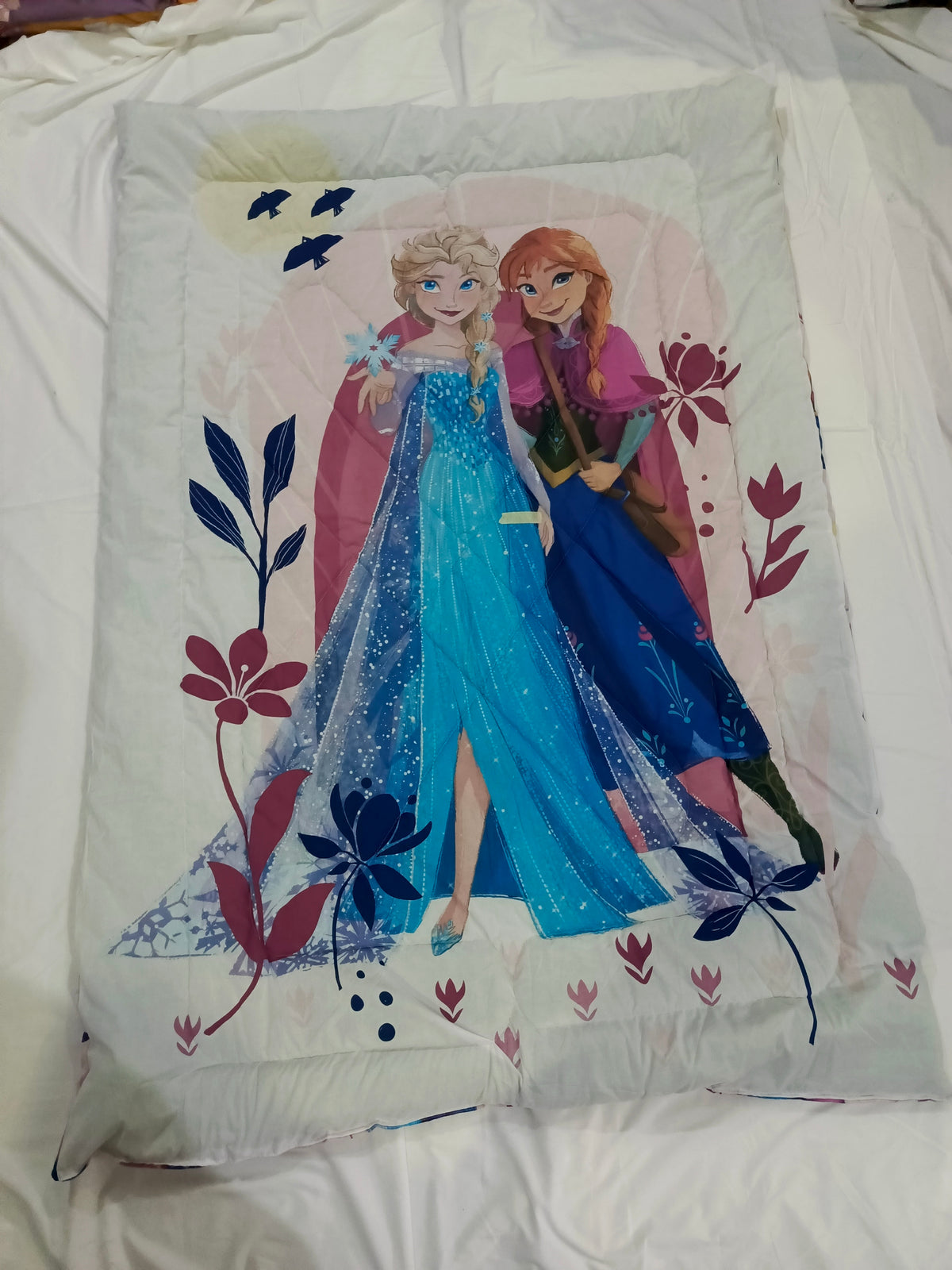 Anna Elsa Pink Mix & Match Light Filling Ac Comforter
