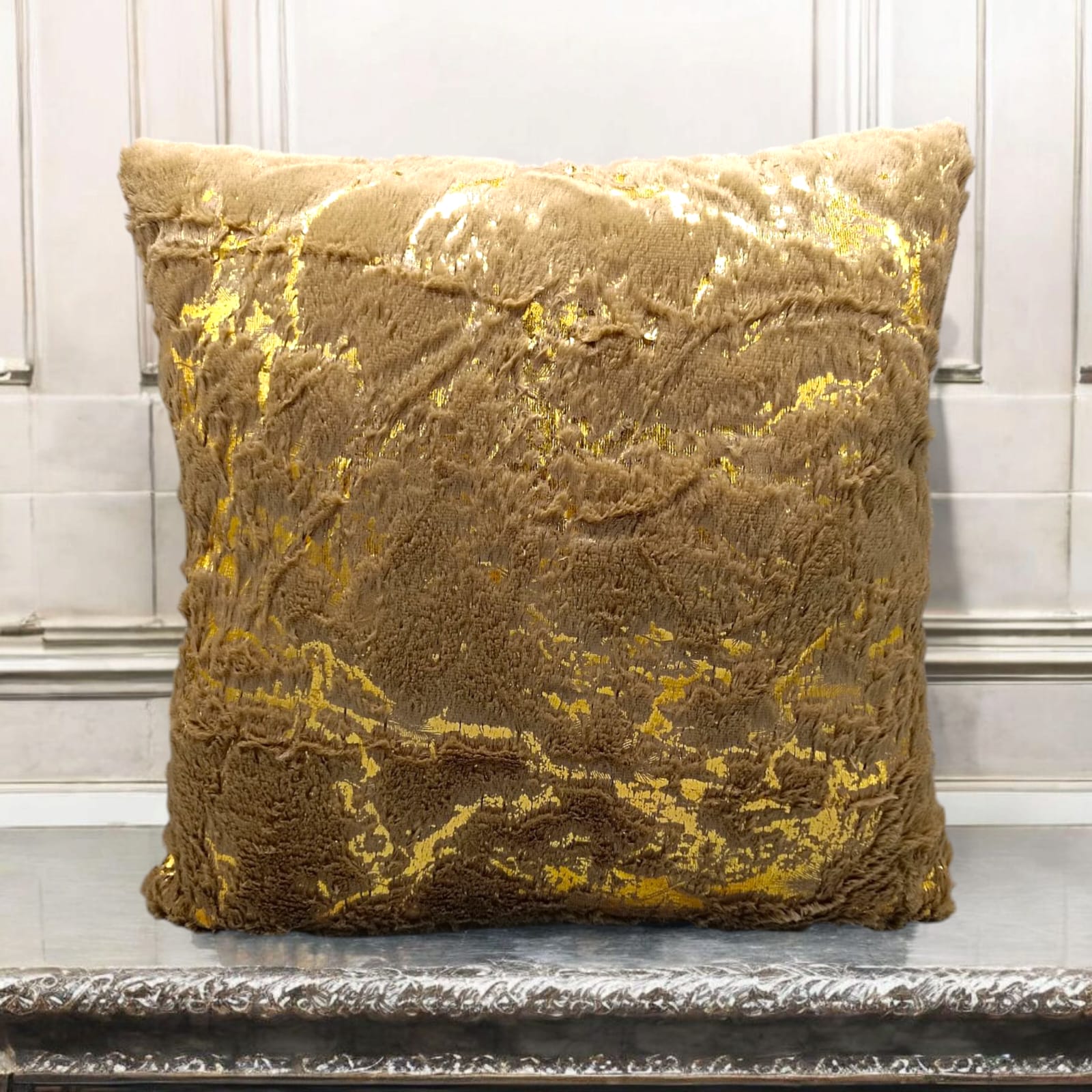 Farr Golden Marble Cushions Covers