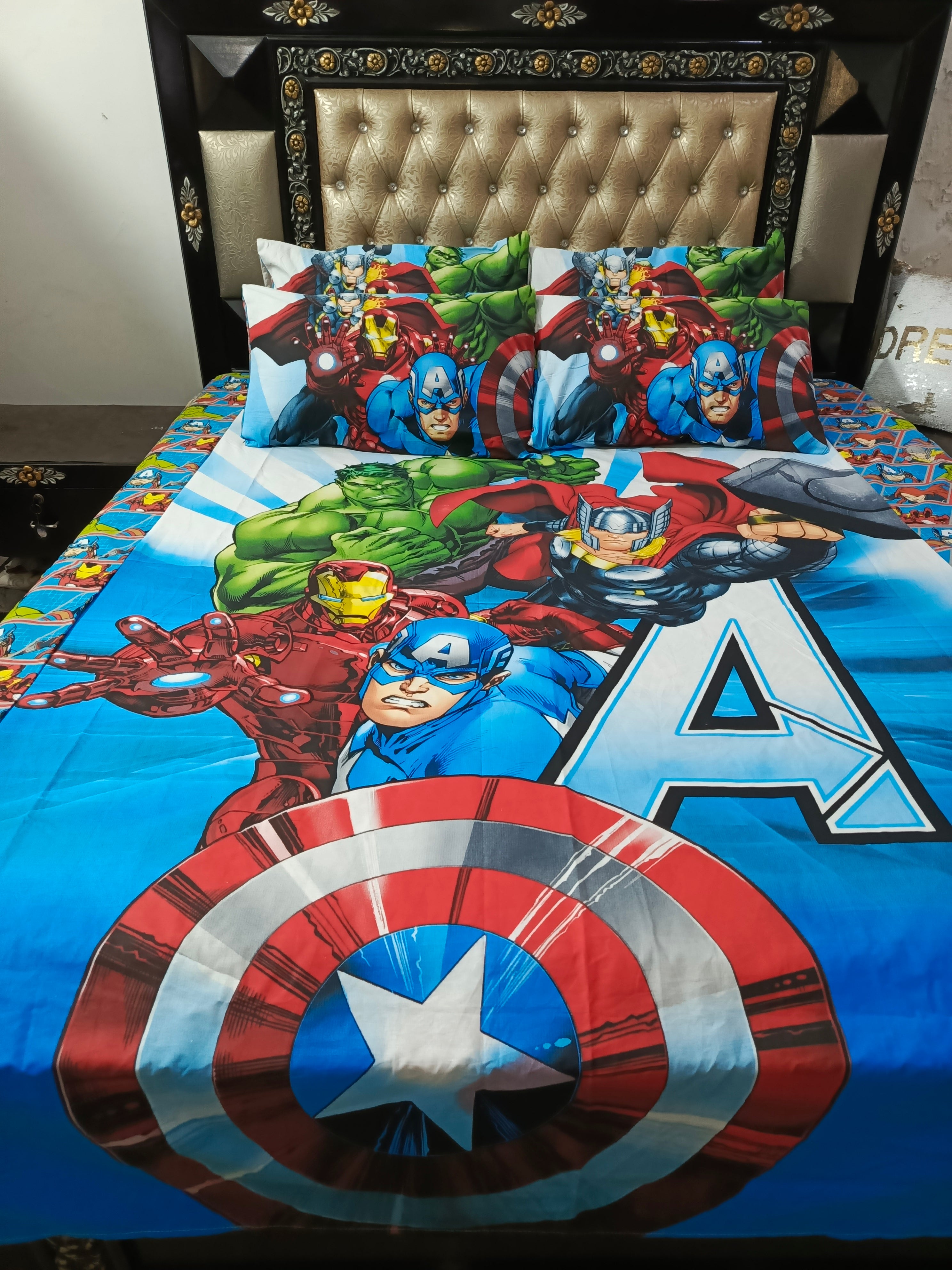 Avengers Team Cotton Bedsheets