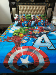 Avengers Team Cotton Bedsheets