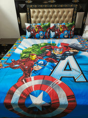 Avengers Team Cotton Bedsheets