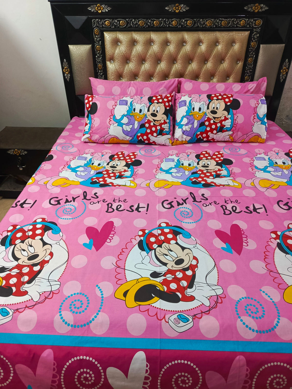 MiniMouse Bows Double Bedsheet