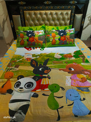 Bingo Panda Kids Double Bedsheet