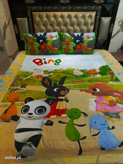 Panda Kids & Friends Cotton Bedsheets