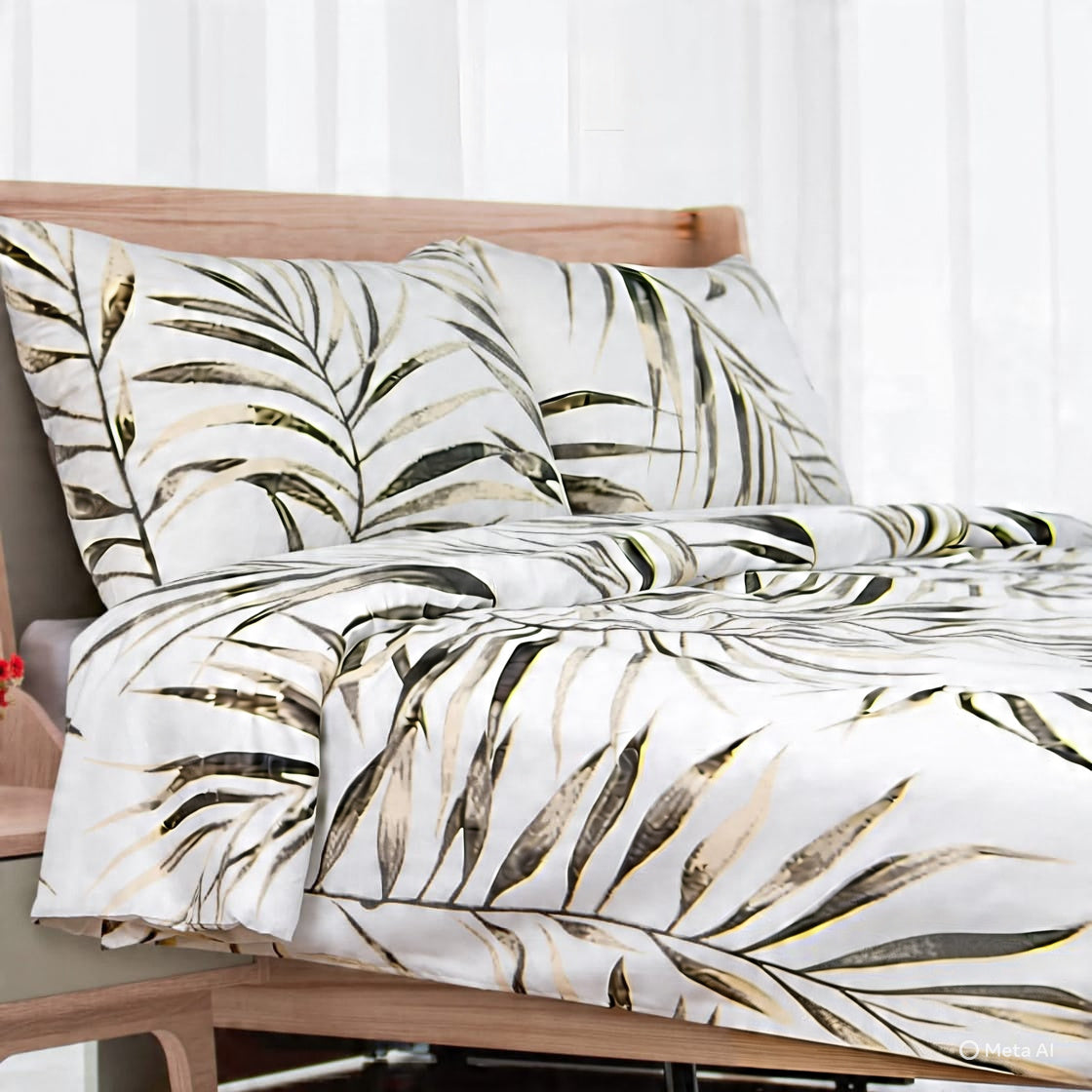 Megsv Palm Tree Cotton Bedsheets