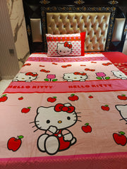 Hello Kitty Red 🍎Cotton Bedsheets