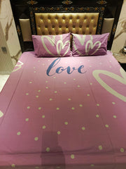 Love Hearts Cotton Bedsheets