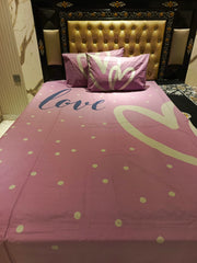 Love Hearts Cotton Bedsheets