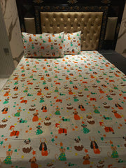 Kids Animal Cotton Bedsheet