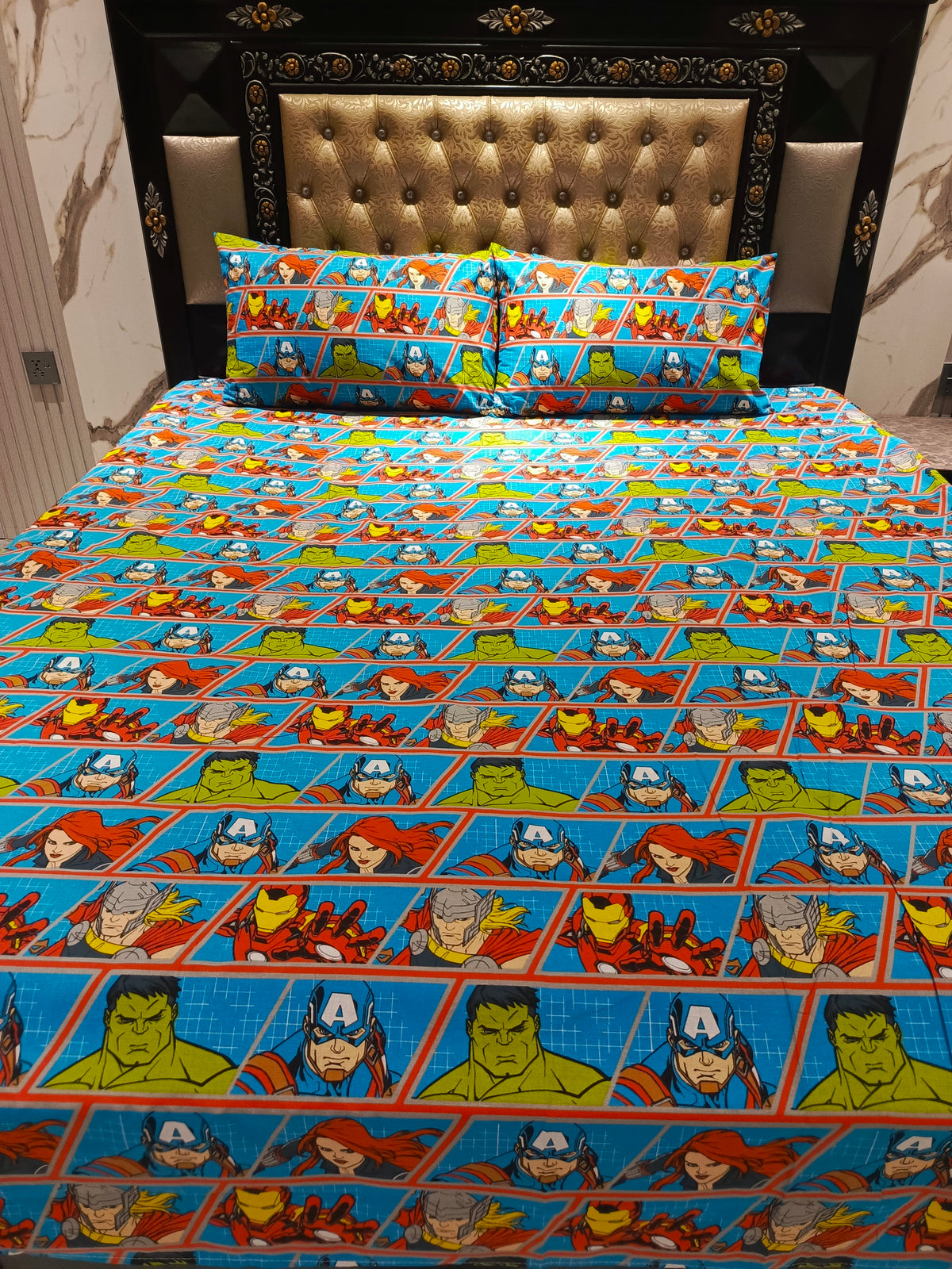 Avengers Little Design Double Bedsheet