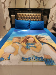 Egyptian Girls Beauty Double Bedsheet