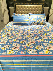 Painting Flowers Cotton Bedsheets
