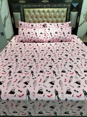 Girls Model Makeup 💄 Cotton Double Bedsheets