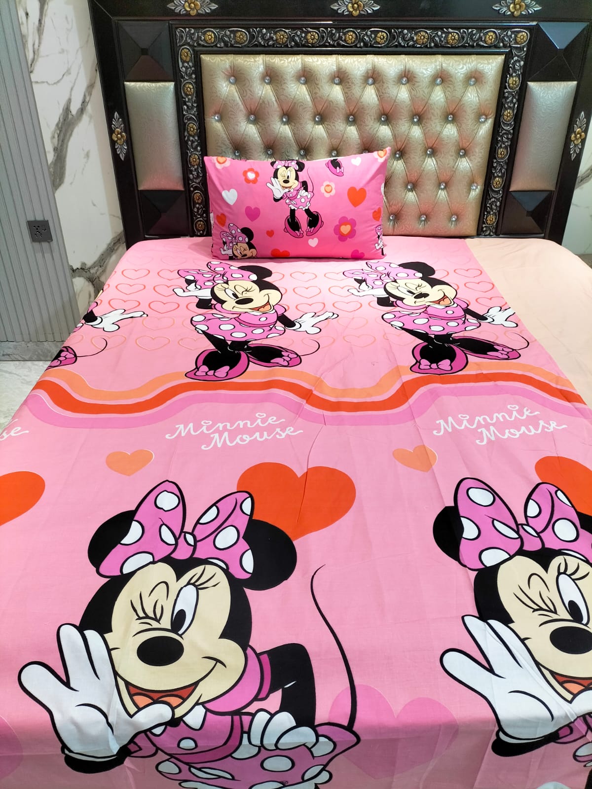 MiniMouse ❤💞 Cotton Single Bedsheets