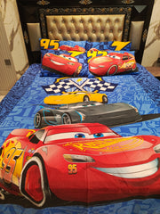 Lightining McQueen 95 Car Series Cotton Double Bedsheets