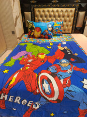 Avengers Cartoons 4Pc Summer Comforter Set