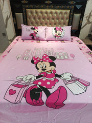 Minnie Sweet Home Cotton Double Bedsheets