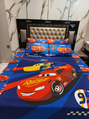 95 Lightning McQueen Cotton Double Bedsheets